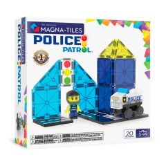 Construcción magnética 20 piezas Policía Police Patrol - Magna-Tiles