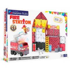 Construcción magnética 50 piezas Estación de bomberos Fire Station - Magna-Tiles