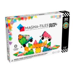 Construcción magnética 50 piezas Grand Prix - Magna-Tiles