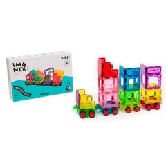Construcción magnética Imanix Train trenes 38 piezas - Braintoys
