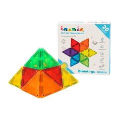 Construcción magnética Imanix triángulos 20 piezas - Braintoys