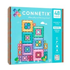 Construcción magnética Pastel Portal Pack 48 piezas - Connetix
