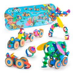 Construcción magnética 72 piezas flexibles Wheel Creator -  Clixo
