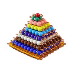 Cuadrados de perlas de colores - Montessori