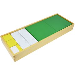 Bandeja de madera potencias de 3 - Montessori