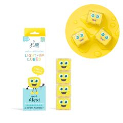 Cubos acuáticos de luz amarillos Alex (4) - GloPals