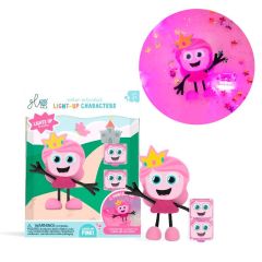 Cubos acuáticos de luz rosas y personaje Princesa Ida - GloPals