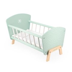 Cuna de madera para muñecas verde Zen - Janod