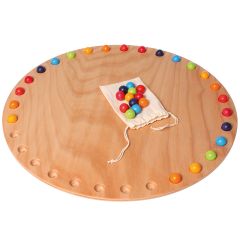 Base y bolas para calendario anual circular de madera - Grimm's