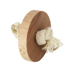 Disco de madera con cuerda de algodón Montessori - Enrosca