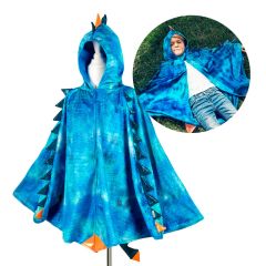 Disfraz capa de dragón azul talla 4-7 - Souza