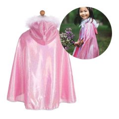 Disfraz capa de princesa rosa talla 4-6 - Great Pretenders