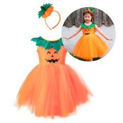Disfraz de calabaza con diadema talla 5-6 - Great Pretenders