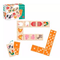 Dominó de madera Granja 28 piezas - Goula