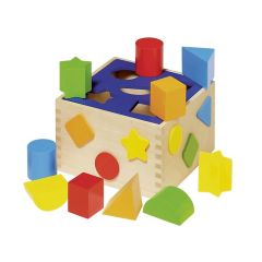 Encajable de madera cubo 10 formas - Goki