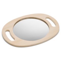 Espejo con marco de madera y asas 34,5 cm - TickiT
