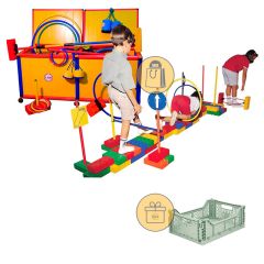 Equipo de psicomotricidad gruesa - LADO + REGALO caja almacenamiento