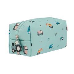 Estuche rectangular verde camiones Trucks - Tutete