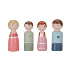 Familia de madera para casa de muñecas - Little Dutch