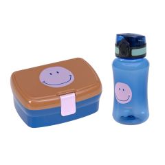 Fiambrera y botella de tritán (sin BPA) Cara sonriente Smile - Lässig