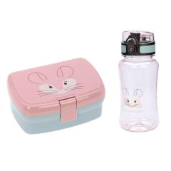 Fiambrera y botella Tritán (sin BPA) Chinchilla - Lässig