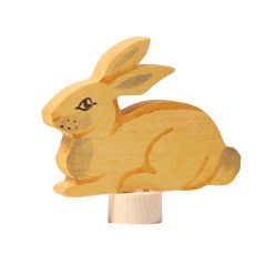 Figura conejo de madera para calendario anual y espiral de celebración - Grimm's