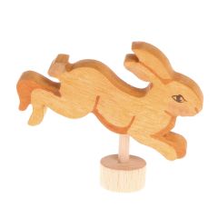 Figura conejo saltando de madera para calendario anual circular y para espiral - Grimm's