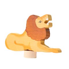 Figura león de madera para calendario anual y espiral de celebración - Grimm's