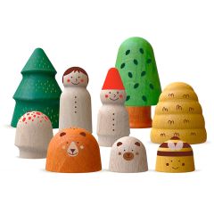 Figuras de madera bosque (10) - Londji