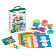Formas geométricas de colores translúcidos para construir volúmenes (56) - Miniland