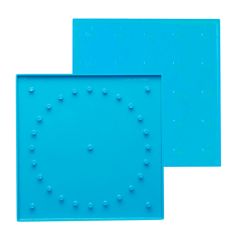 Geoplano círculo cuadrado 15x15 cm con gomas elásticas - Henbea