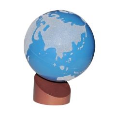 Globo terráqueo continentes de lija - Montessori