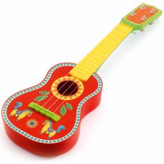 Guitarra de madera roja Animambo - Djeco