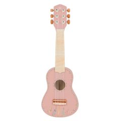 Guitarra de madera rosa Safari Friends - Little Dutch