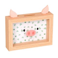 Hucha de cerdito y marco de fotos - Spiegelburg