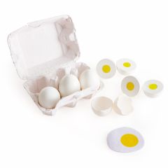 Huevera con 6 huevos cocidos y fritos - Hape