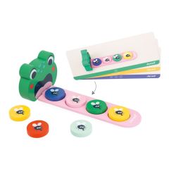 Juego de lógica de madera rana come moscas - Janod