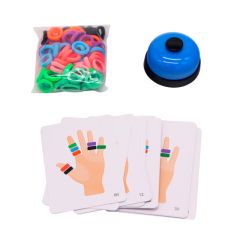 Juego de rapidez anillos gomas elásticas (80) - Edukalu