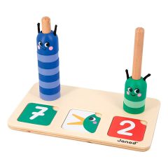 Juego de madera composición y comparación de números - Janod
