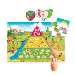Juego la pirámide de la buena alimentación - Akros