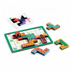 Juego de lógica de madera Pentanimo - Djeco