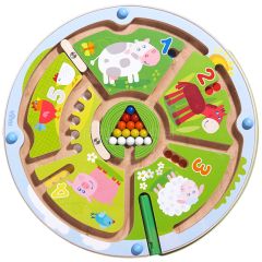 Juego magnético de madera Laberinto Números - HABA