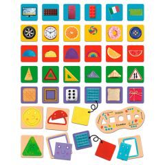Juego Montessori de reconocimiento de formas - Ludattica