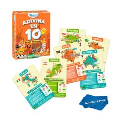 Juego de preguntas ¡Adivina en 10! Países del mundo  - Skillmatics