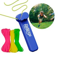 Juguete con 3 cuerdas voladoras - ZipString azul