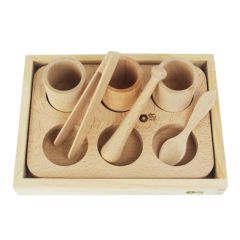Kit de manipulación 8 piezas de madera - Enrosca