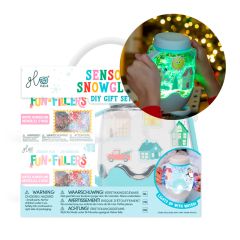 Kit jarra sensorial con luces Bola de nieve Navidad - GloPals