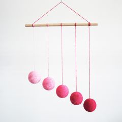 Kit para móvil Gobbi rosa DIY - Montessori