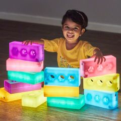 Ladrillos de construcción de colores con luz (12) - TTS