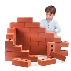 Ladrillos de construcción grandes de goma (50) - Playlearn